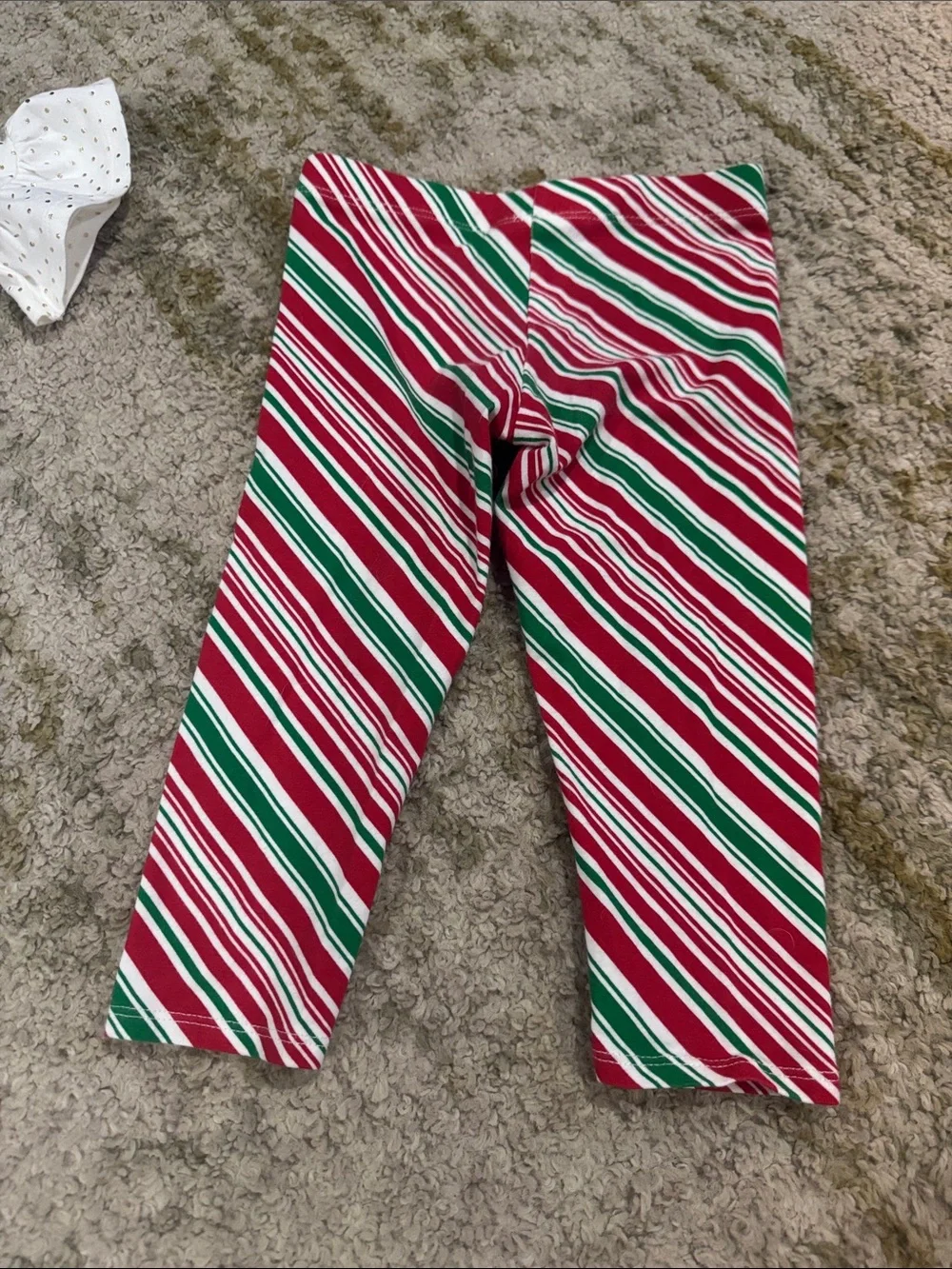 Bonnie Jean Toddler Girl Christmas Tree Top & Striped Leggings 2T